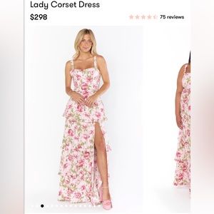 Show Me Your Mumu Lady Corset Dress in “Garden Romantic”